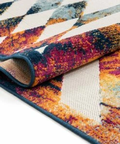 Well Woven Carmen Geometric Chevron Bold Multi-Color Multi Indoor/Outdoor High-Low Rug 12 Well Woven Carmen Geometric Chevron Bold Multi-Color Multi Indoor/Outdoor High-Low Rug