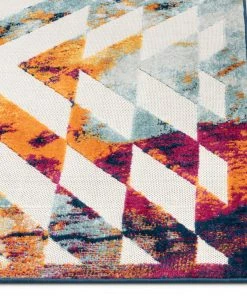 Well Woven Carmen Geometric Chevron Bold Multi-Color Multi Indoor/Outdoor High-Low Rug 10 Well Woven Carmen Geometric Chevron Bold Multi-Color Multi Indoor/Outdoor High-Low Rug