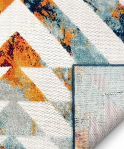 Well Woven Carmen Geometric Chevron Bold Multi-Color Multi Indoor/Outdoor High-Low Rug 9 Well Woven Carmen Geometric Chevron Bold Multi-Color Multi Indoor/Outdoor High-Low Rug