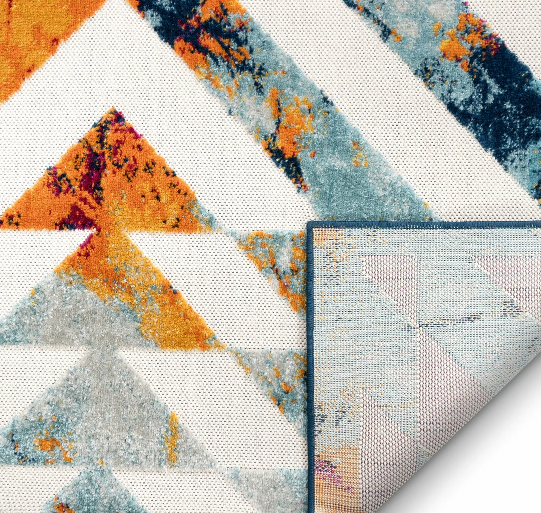 Well Woven Carmen Geometric Chevron Bold Multi-Color Multi Indoor/Outdoor High-Low Rug 3 Well Woven Carmen Geometric Chevron Bold Multi-Color Multi Indoor/Outdoor High-Low Rug