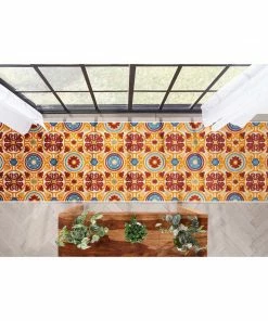 Well Woven Audun Modern Geometric Indoor/Outdoor Red High-Low Rug