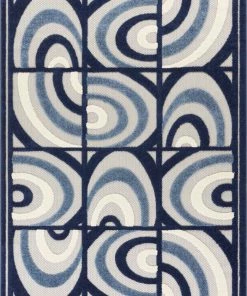 Well Woven Lucente Blue Modern Indoor Outdoor Rug