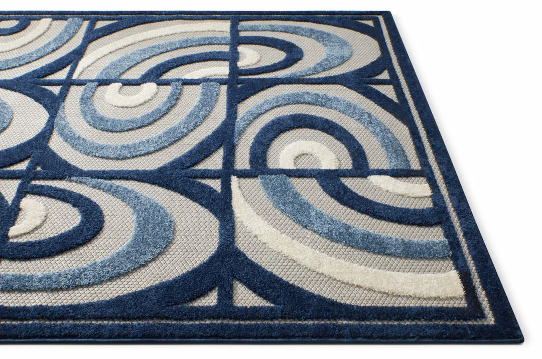 Well Woven Lucente Blue Modern Indoor Outdoor Rug 5 Well Woven Lucente Blue Modern Indoor Outdoor Rug