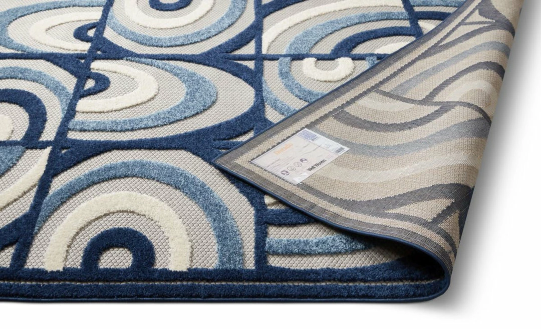 Well Woven Lucente Blue Modern Indoor Outdoor Rug 4 Well Woven Lucente Blue Modern Indoor Outdoor Rug