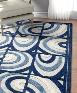 Well Woven Lucente Blue Modern Indoor Outdoor Rug 12 Well Woven Lucente Blue Modern Indoor Outdoor Rug