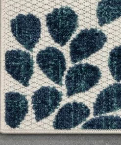 Well Woven Senna Modern Floral Indoor/Outdoor Ivory High-Low Rug