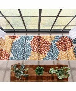 Well Woven Senna Modern Floral Indoor/Outdoor Ivory High-Low Rug