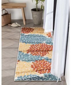Well Woven Senna Modern Floral Indoor/Outdoor Ivory High-Low Rug