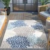 Well Woven Senna Modern Floral Indoor/Outdoor Grey High-Low Rug