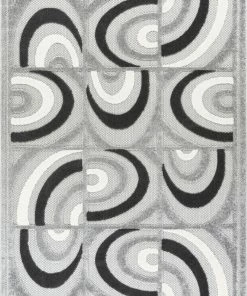Well Woven Lucente Grey Modern Indoor Outdoor Rug