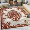 Well Woven Arid Modern Medallion Persian Indoor/Outdoor Terracotta High-Low Rug
