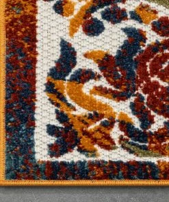 Well Woven Arid Modern Medallion Persian Indoor/Outdoor Ivory High-Low Rug