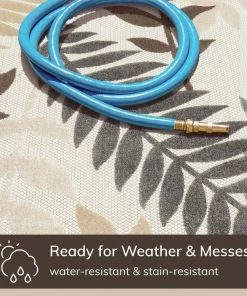 Well Woven Mariah Modern Floral Indoor/Outdoor Ivory High-Low Rug