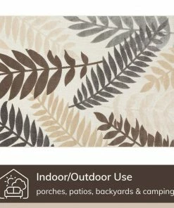 Well Woven Mariah Modern Floral Indoor/Outdoor Ivory High-Low Rug