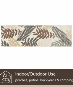 Well Woven Mariah Modern Floral Indoor/Outdoor Ivory High-Low Rug