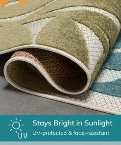 Well Woven Mariah Ivory Multi Tropical Indoor Outdoor Rug