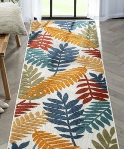 Well Woven Mariah Ivory Multi Tropical Indoor Outdoor Rug