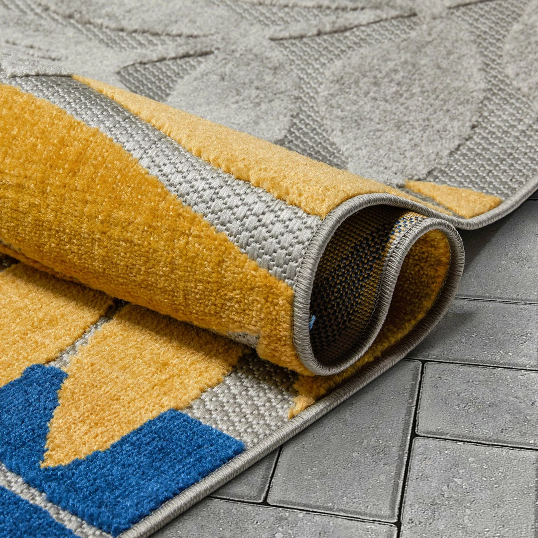 Well Woven Mariah Grey Tropical Indoor Outdoor Rug 5 Well Woven Mariah Grey Tropical Indoor Outdoor Rug