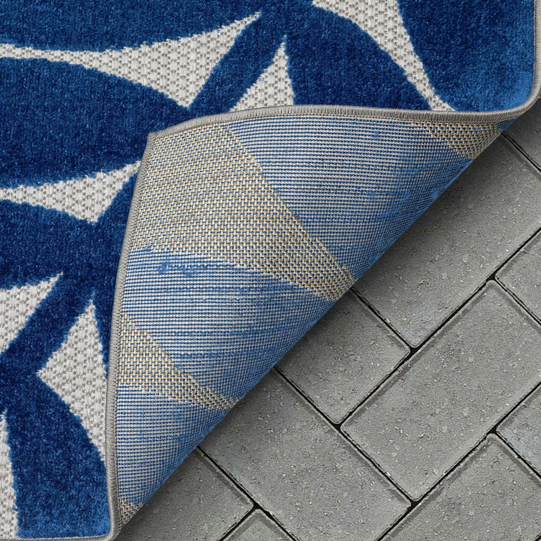 Well Woven Mariah Grey Tropical Indoor Outdoor Rug 4 Well Woven Mariah Grey Tropical Indoor Outdoor Rug