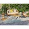 Well Woven Mariah Grey Tropical Indoor Outdoor Rug