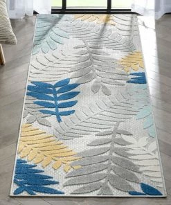 Well Woven Mariah Grey Tropical Indoor Outdoor Rug 26 Well Woven Mariah Grey Tropical Indoor Outdoor Rug
