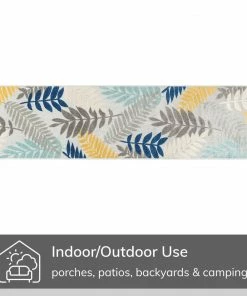 Well Woven Mariah Grey Tropical Indoor Outdoor Rug 31 Well Woven Mariah Grey Tropical Indoor Outdoor Rug