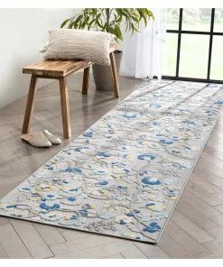 Well Woven Neveh Grey Modern Floral Indoor Outdoor Rug
