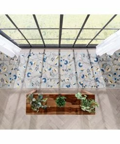 Well Woven Neveh Grey Modern Floral Indoor Outdoor Rug