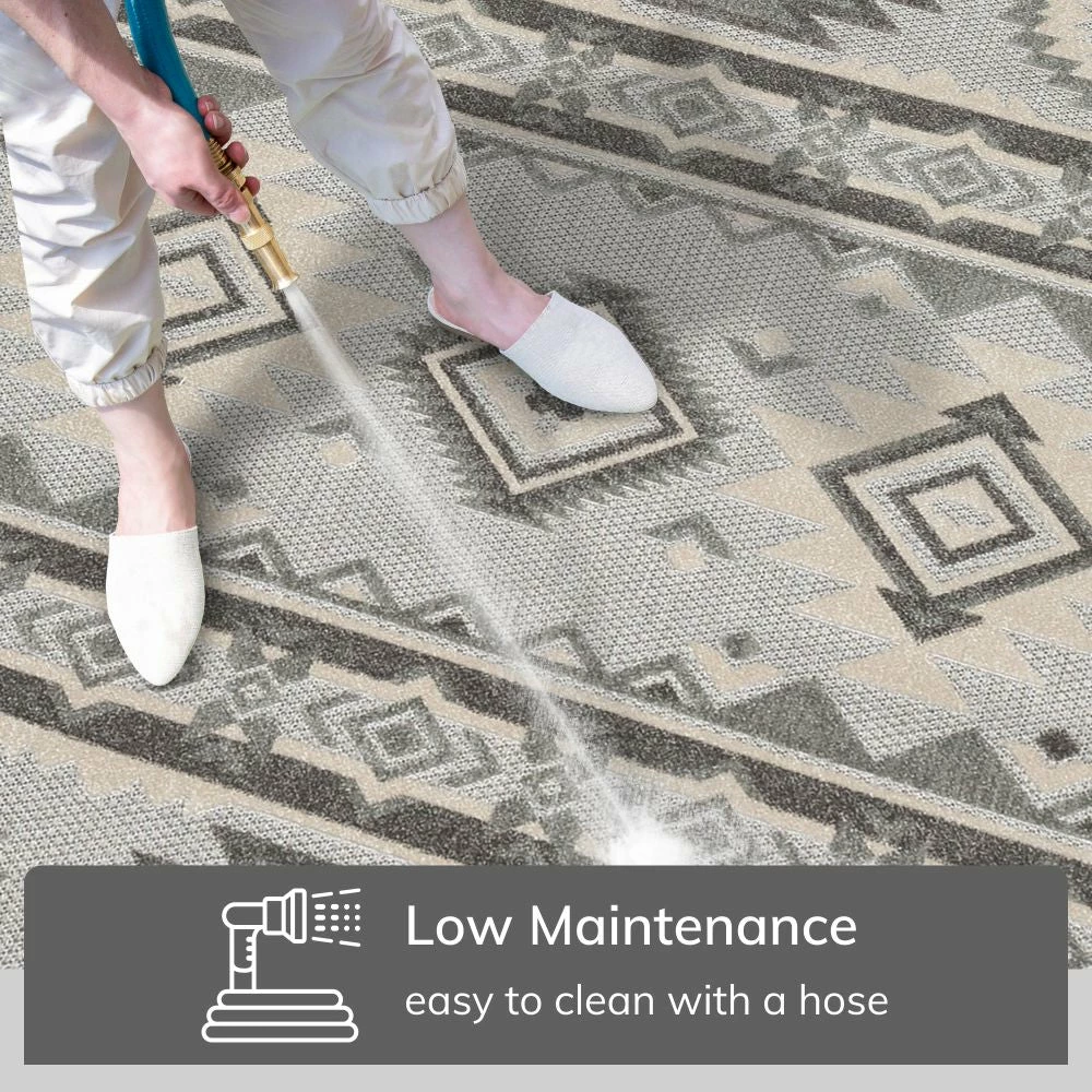 Well Woven Mamba Grey Modern Indoor Outdoor Rug 4 Well Woven Mamba Grey Modern Indoor Outdoor Rug