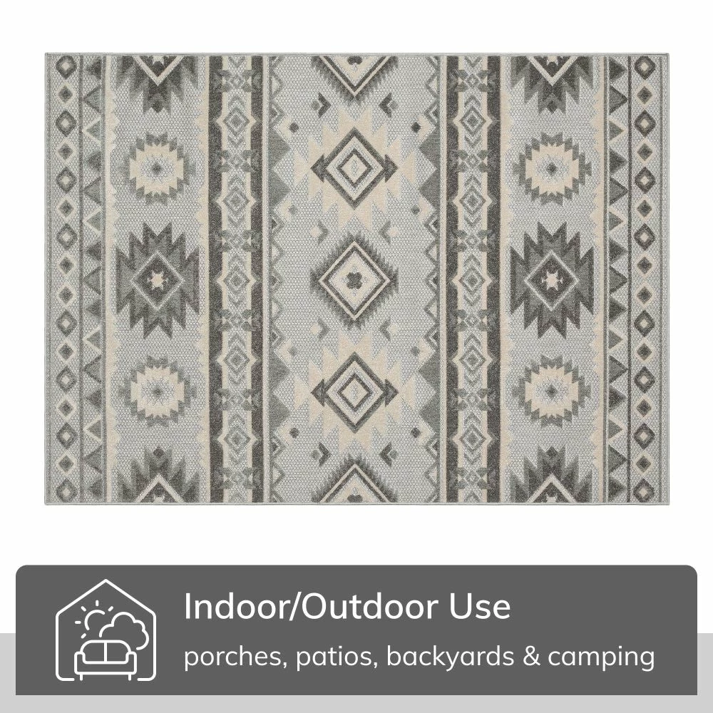 Well Woven Mamba Grey Modern Indoor Outdoor Rug 3 Well Woven Mamba Grey Modern Indoor Outdoor Rug