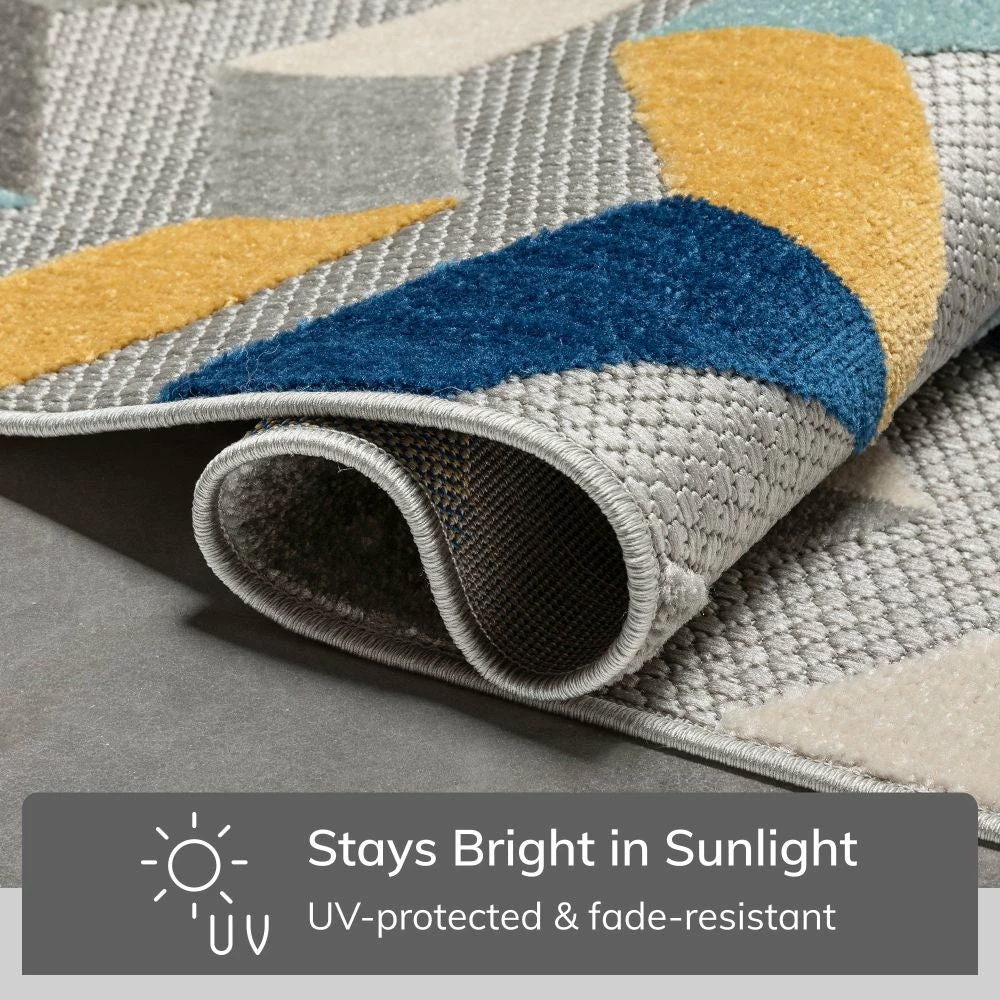 Well Woven Bela Blue Modern Indoor Outdoor Rug 5 Well Woven Bela Blue Modern Indoor Outdoor Rug