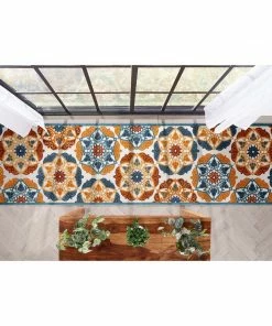 Well Woven Cabo Floral Bold Multi-Color Indoor/Outdoor High-Low Rug