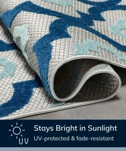 Well Woven Illuminate Blue Modern Indoor Outdoor Rug 22 Well Woven Illuminate Blue Modern Indoor Outdoor Rug