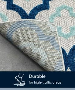 Well Woven Illuminate Blue Modern Indoor Outdoor Rug 23 Well Woven Illuminate Blue Modern Indoor Outdoor Rug