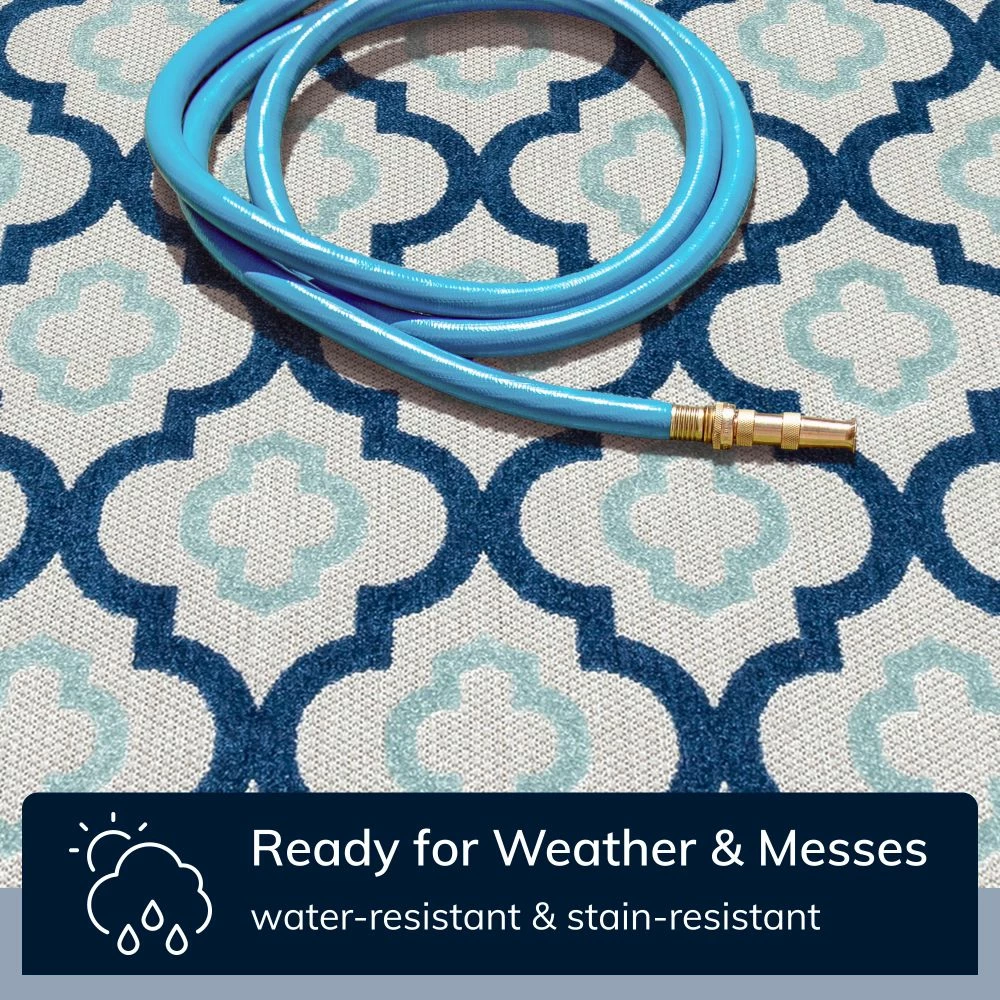 Well Woven Illuminate Blue Modern Indoor Outdoor Rug 3 Well Woven Illuminate Blue Modern Indoor Outdoor Rug