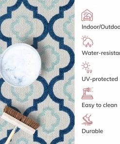 Well Woven Illuminate Blue Modern Indoor Outdoor Rug 24 Well Woven Illuminate Blue Modern Indoor Outdoor Rug