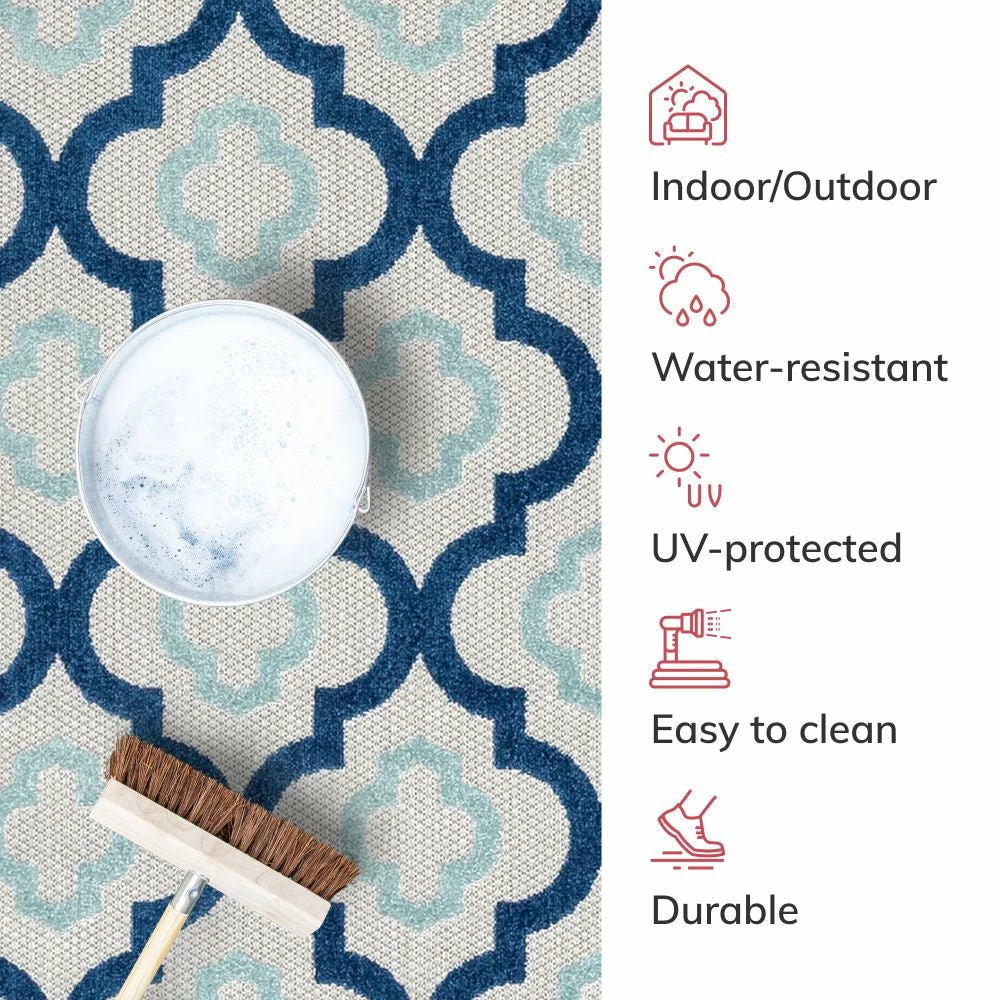 Well Woven Illuminate Blue Modern Indoor Outdoor Rug 7 Well Woven Illuminate Blue Modern Indoor Outdoor Rug