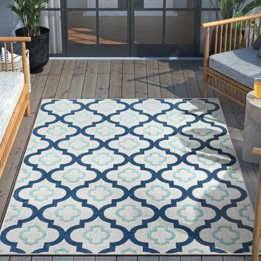 Well Woven Illuminate Blue Modern Indoor Outdoor Rug 8 Well Woven Illuminate Blue Modern Indoor Outdoor Rug