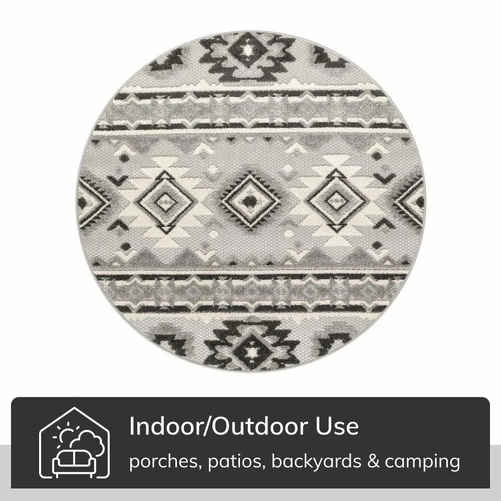 Well Woven Mamba Grey Modern Indoor Outdoor Rug 8 Well Woven Mamba Grey Modern Indoor Outdoor Rug