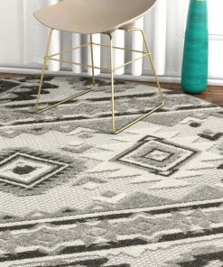 Well Woven Mamba Grey Modern Indoor Outdoor Rug 33 Well Woven Mamba Grey Modern Indoor Outdoor Rug