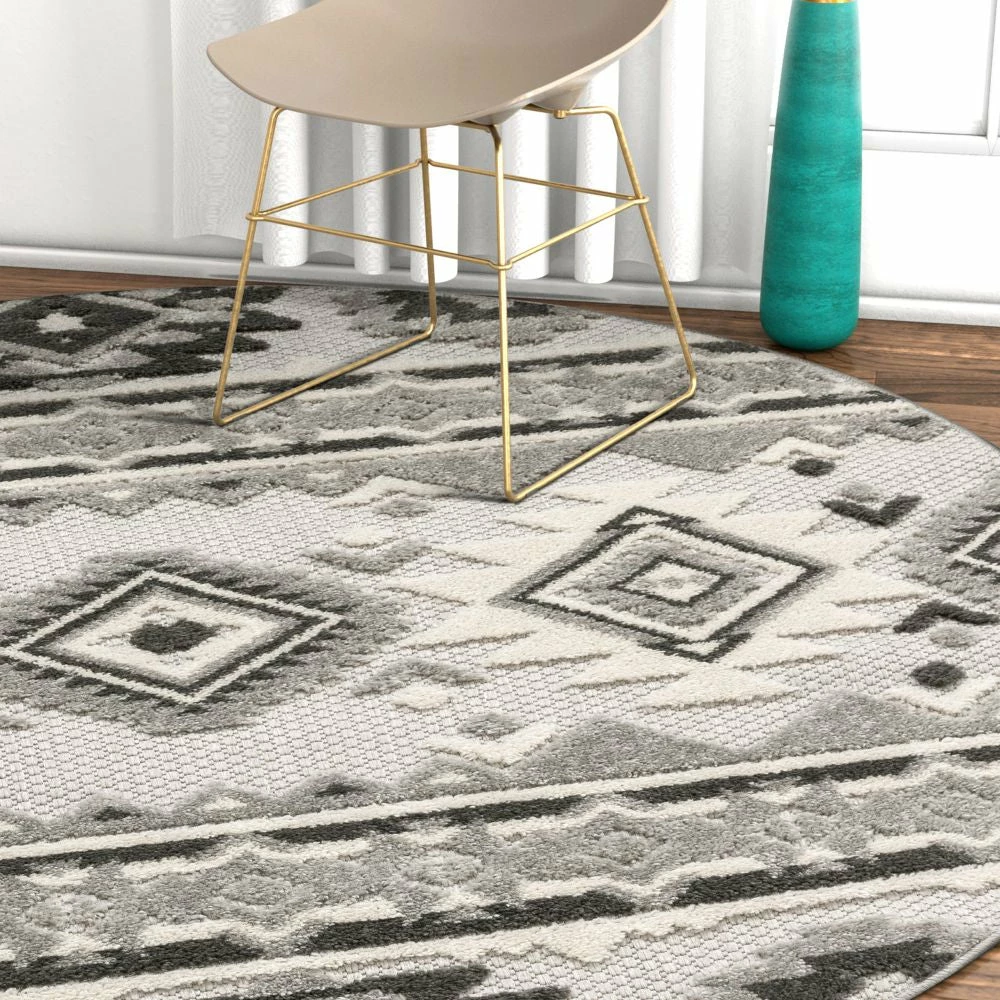 Well Woven Mamba Grey Modern Indoor Outdoor Rug 11 Well Woven Mamba Grey Modern Indoor Outdoor Rug