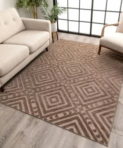 Well Woven Metier Brown Modern Indoor Outdoor Rug