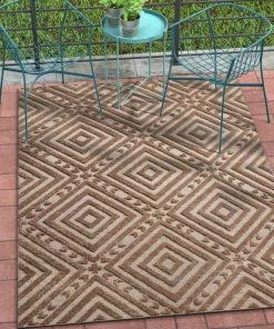 Well Woven Metier Brown Modern Indoor Outdoor Rug