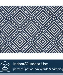 Well Woven Metier Blue Modern Indoor Outdoor Rug