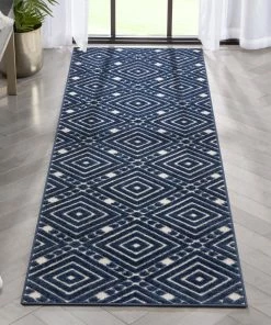 Well Woven Metier Blue Modern Indoor Outdoor Rug