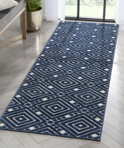 Well Woven Metier Blue Modern Indoor Outdoor Rug