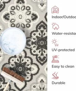 Well Woven Devotion Grey Modern Indoor Outdoor Rug