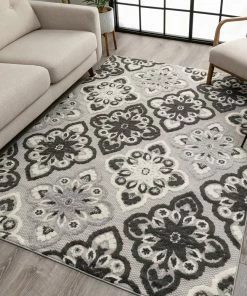 Well Woven Devotion Grey Modern Indoor Outdoor Rug