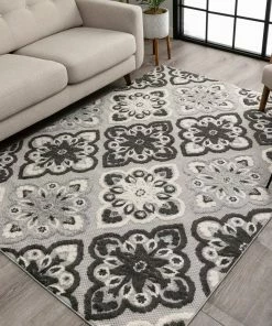 Well Woven Devotion Grey Modern Indoor Outdoor Rug