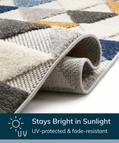 Well Woven Dream Blue Modern Indoor Outdoor Rug